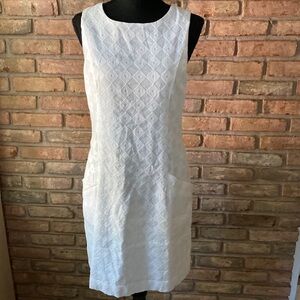 Southern Tide Classic White Lined Dress Size 2 NWT